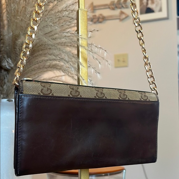 Gucci Cream and Black Monogram Wallet - Picture 3 of 10